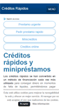 Mobile Screenshot of creditosrapidosaqui.com